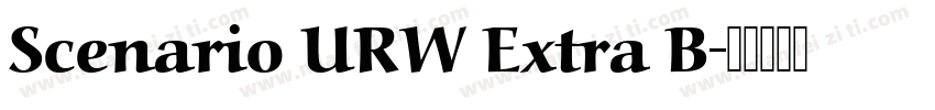 Scenario URW Extra B字体转换